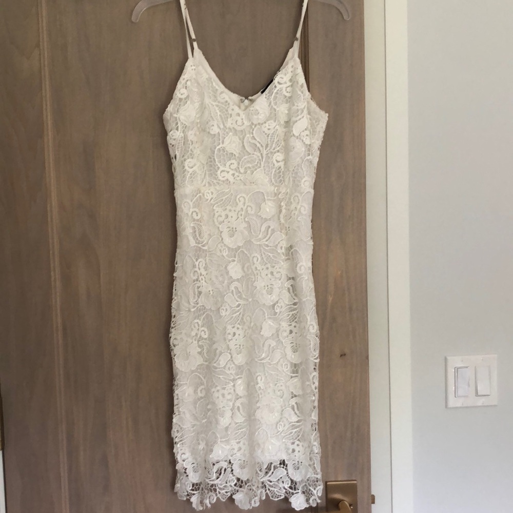 White lace dress